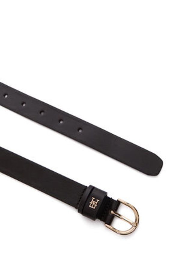 TOMMY HILFIGER - Tommy Hilfiger Pasek Essential Effortless 2.5 Go AW0AW16836 Brązowy. Kolor: brązowy. Materiał: skóra