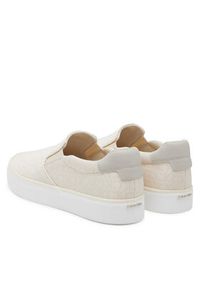 Calvin Klein Tenisówki Vulc Slip On - Jacq HW0HW02411 Écru. Zapięcie: bez zapięcia. Materiał: skóra