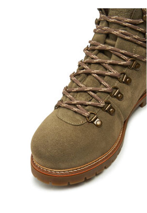 Kimberfeel Trapery Colin Khaki. Kolor: brązowy. Materiał: skóra