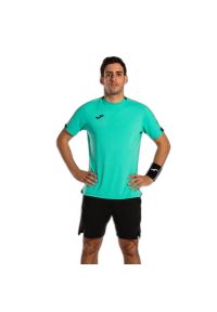 Koszulka tenisowa męska z krótkim rękawem Joma smash short sleeve. Kolor: zielony. Długość rękawa: krótki rękaw. Długość: krótkie. Sport: tenis #1