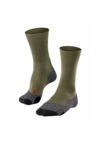 Skarpetki Falke TK2. Kolor: beżowy, zielony. Sport: outdoor, turystyka piesza #1