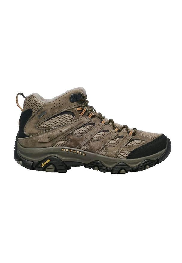 Buty trekkingowe męskie Merrell Moab 3 Gtx Gore-tex. Zapięcie: sznurówki. Kolor: beżowy. Materiał: skóra, materiał, syntetyk. Szerokość cholewki: normalna. Technologia: Gore-Tex. Sport: turystyka piesza