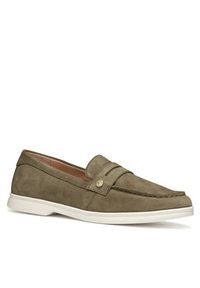 Geox Mokasyny D Xand 3 D550ZD 00022 C3016 Khaki. Kolor: brązowy. Materiał: skóra, zamsz