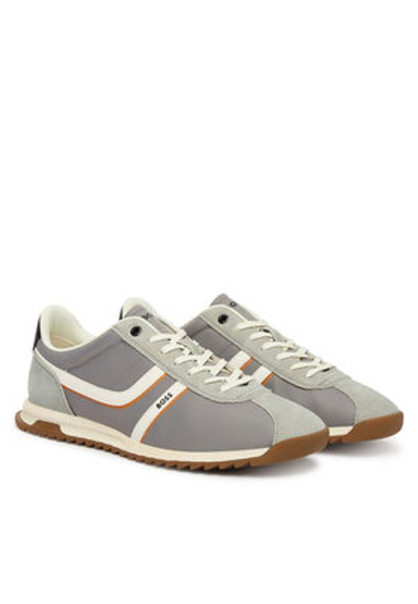 BOSS Sneakersy Zayn 50562818 Szary. Kolor: szary. Materiał: materiał