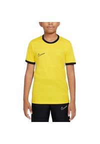 Nike - Koszulka Dziecięca Academy 25 DriFIT. Kolor: żółty. Sport: turystyka piesza #1