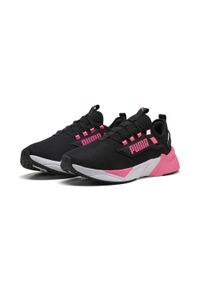 Puma - Buty do biegania unisex Retaliate 3 PUMA Black Sun Struck White Pink. Kolor: czarny, różowy, biały, wielokolorowy. Sport: bieganie