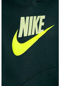 Nike Kids - Bluza dziecięca 122-170 cm. Okazja: na co dzień. Typ kołnierza: kaptur. Kolor: niebieski. Materiał: bawełna, dzianina. Wzór: nadruk. Styl: casual #2