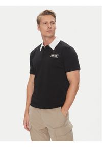 Kappa Polo Authentic Nilde 351R2IW Czarny Regular Fit. Typ kołnierza: polo. Kolor: czarny. Materiał: bawełna
