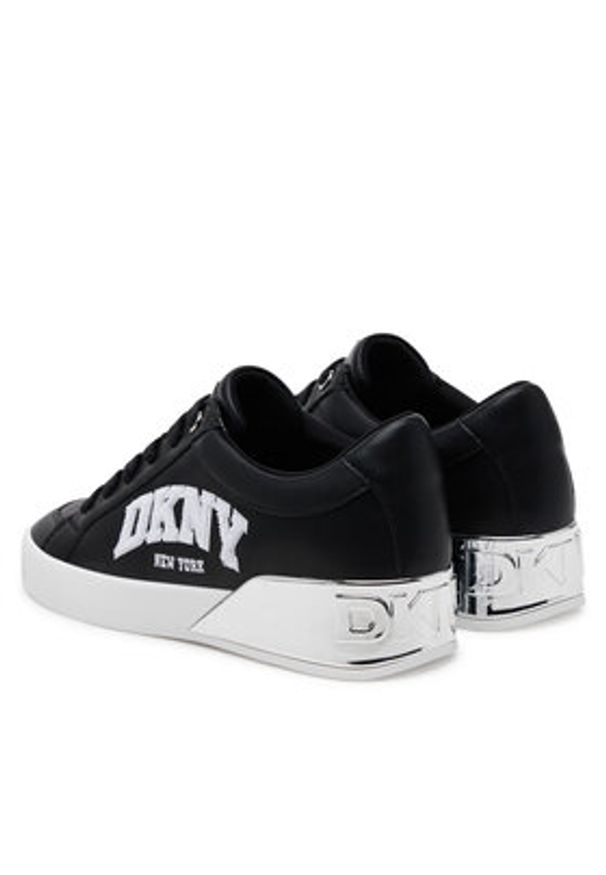 DKNY Sneakersy K1558006 Czarny. Kolor: czarny. Materiał: skóra