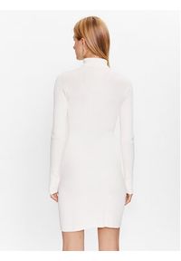 Kontatto Sukienka dzianinowa 3M7616N Biały Slim Fit. Kolor: biały. Materiał: syntetyk #8