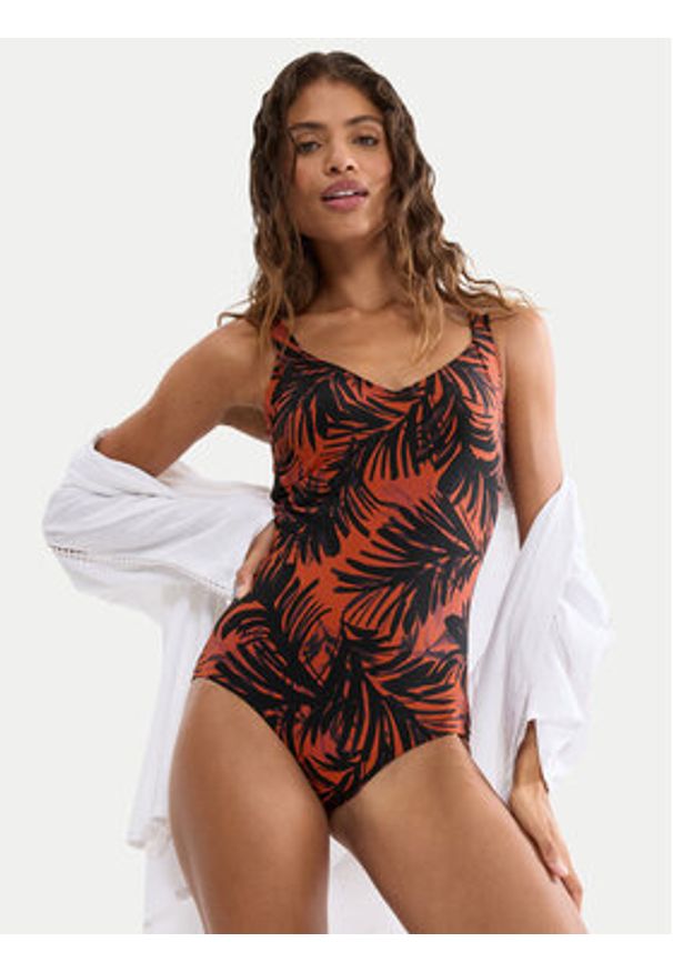 Triumph Strój kąpielowy Summer Palm 10226607 Brązowy. Kolor: brązowy. Materiał: syntetyk