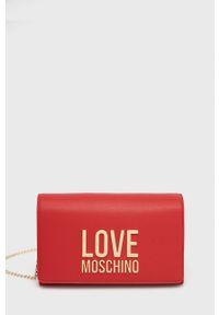 Love Moschino Torebka kolor czerwony. Kolor: czerwony. Rodzaj torebki: na ramię