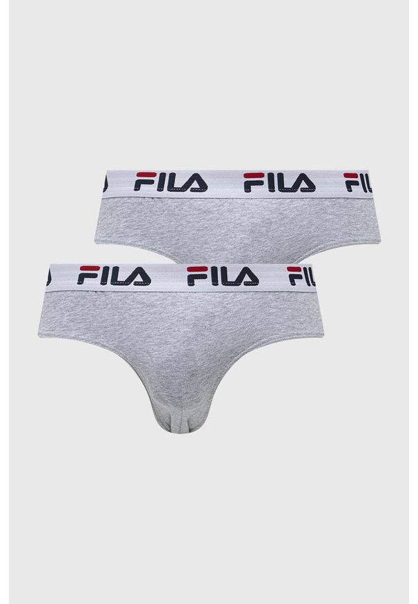 Fila slipy 2-pack męskie kolor szary. Kolor: szary