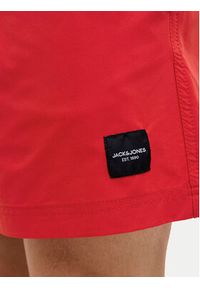 Jack & Jones - Jack&Jones Szorty kąpielowe Maui 12272949 Czerwony Regular Fit. Kolor: czerwony. Materiał: syntetyk #5