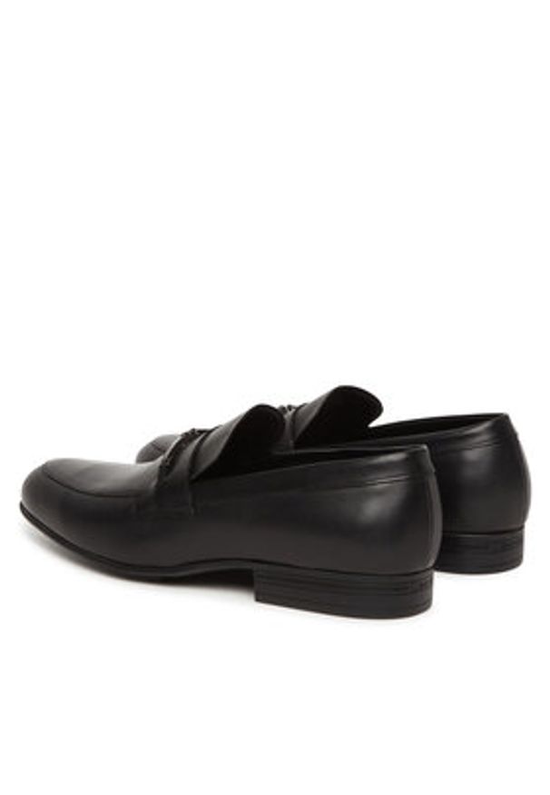 Calvin Klein Półbuty Almond Moccasin W/ Bit HM0HM01884 Czarny. Kolor: czarny. Materiał: skóra