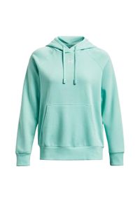Under Armour - Bluza Z Kapturem Damska Polar Rival. Typ kołnierza: kaptur. Kolor: niebieski. Materiał: polar