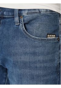 G-Star RAW - G-Star Raw Szorty jeansowe D10481-8968 Niebieski Regular Fit. Kolor: niebieski. Materiał: bawełna #5