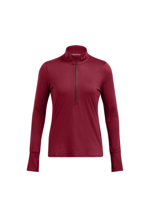 Bluza damska z zamkiem 1/2 Under Armour Qualifier. Kolor: wielokolorowy, czerwony, brązowy. Sport: fitness