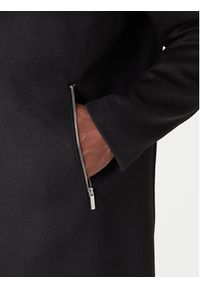 Karl Lagerfeld - KARL LAGERFELD Płaszcz wełniany 455015 554751 Czarny Regular Fit. Typ kołnierza: dekolt w karo. Kolor: czarny. Materiał: syntetyk #3
