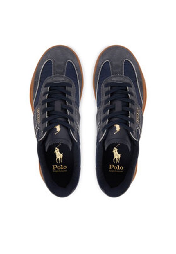 Polo Ralph Lauren Sneakersy 804P04919005 Granatowy. Kolor: niebieski. Materiał: zamsz, skóra