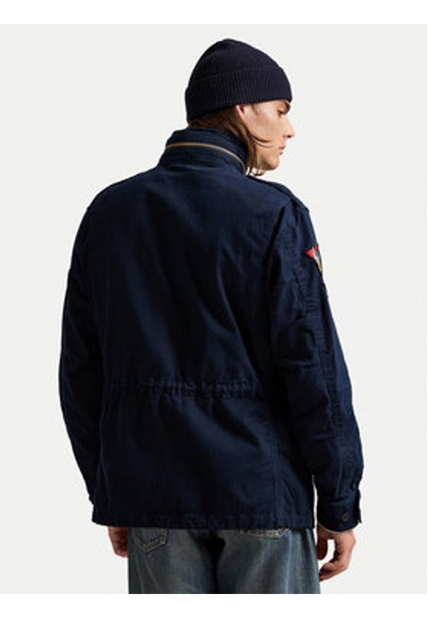 Polo Ralph Lauren Kurtka przejściowa 710968704001 Granatowy Regular Fit. Typ kołnierza: polo. Kolor: niebieski. Materiał: bawełna