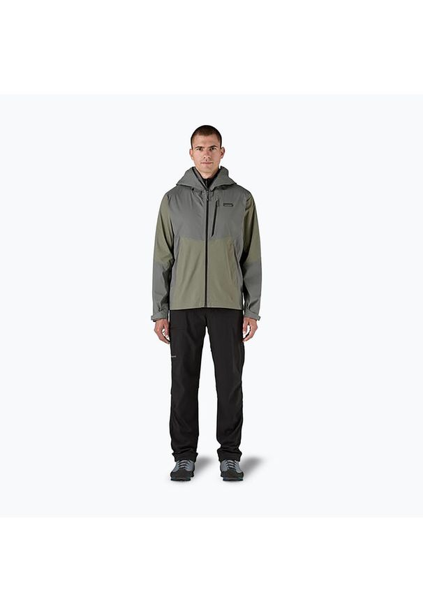 Kurtka przeciwdeszczowa męska Patagonia Granite Crest Rain. Kolor: zielony
