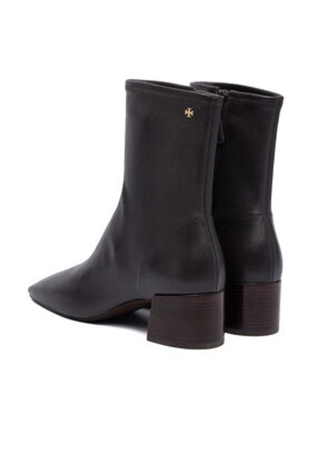 Tory Burch Botki 179613 Brązowy. Kolor: brązowy. Materiał: skóra