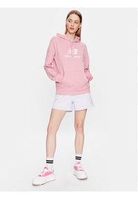 New Balance Bluza WT31533 Różowy Relaxed Fit. Kolor: różowy. Materiał: syntetyk, bawełna