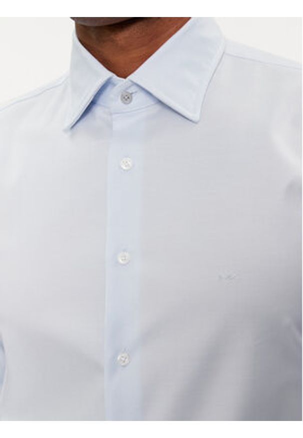 Michael Kors Koszula MD0DS01032 Błękitny Slim Fit. Kolor: niebieski. Materiał: bawełna