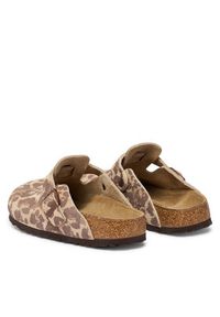Birkenstock Klapki Boston Print 1033324 Brązowy. Kolor: brązowy. Materiał: skóra. Wzór: nadruk #5