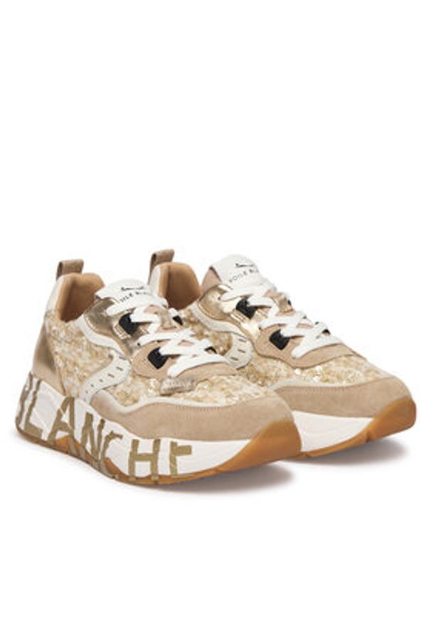Voile Blanche Sneakersy 2017475-16 Beżowy. Kolor: beżowy. Materiał: skóra, zamsz