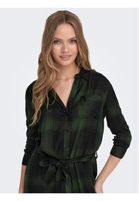 only - ONLY Sukienka koszulowa 15238033 Zielony Regular Fit. Kolor: zielony. Materiał: wiskoza. Typ sukienki: koszulowe #7