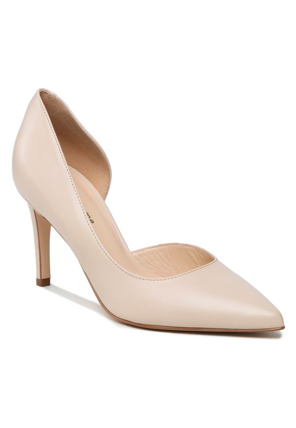 Szpilki Solo Femme 75439-88-L98/000-04-00 Jasny Beż. Kolor: beżowy. Materiał: skóra. Obcas: na szpilce