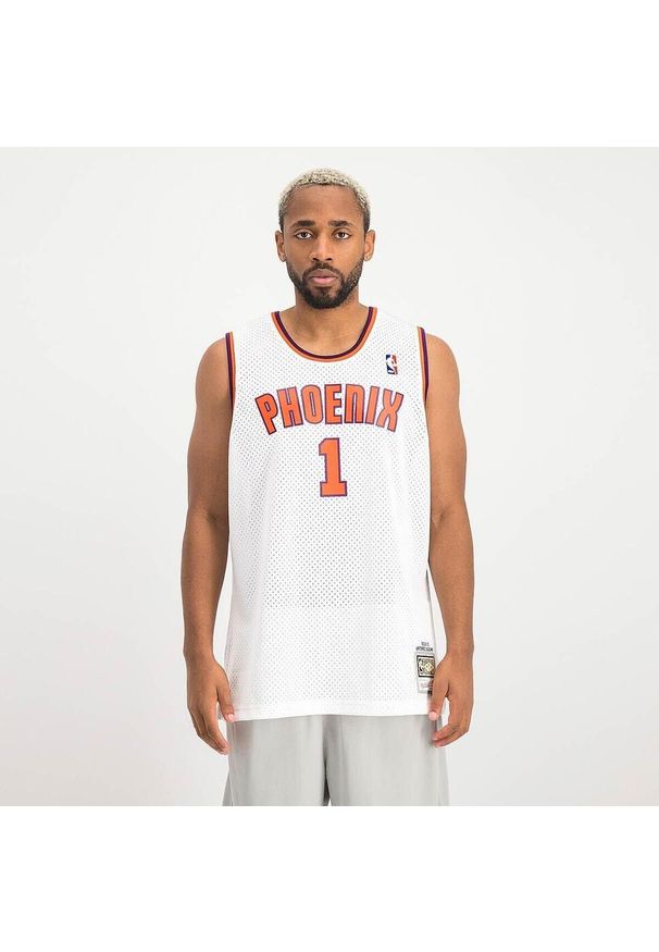 Koszulka do koszykówki męska Mitchell & Ness NBA Alternate Jersey Suns 2002. Kolor: biały. Materiał: jersey. Sport: koszykówka