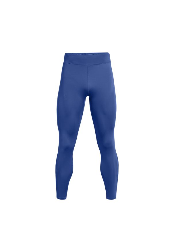 Legginsy Under Armour Qualifier Elite. Kolor: niebieski. Materiał: tkanina. Sport: bieganie