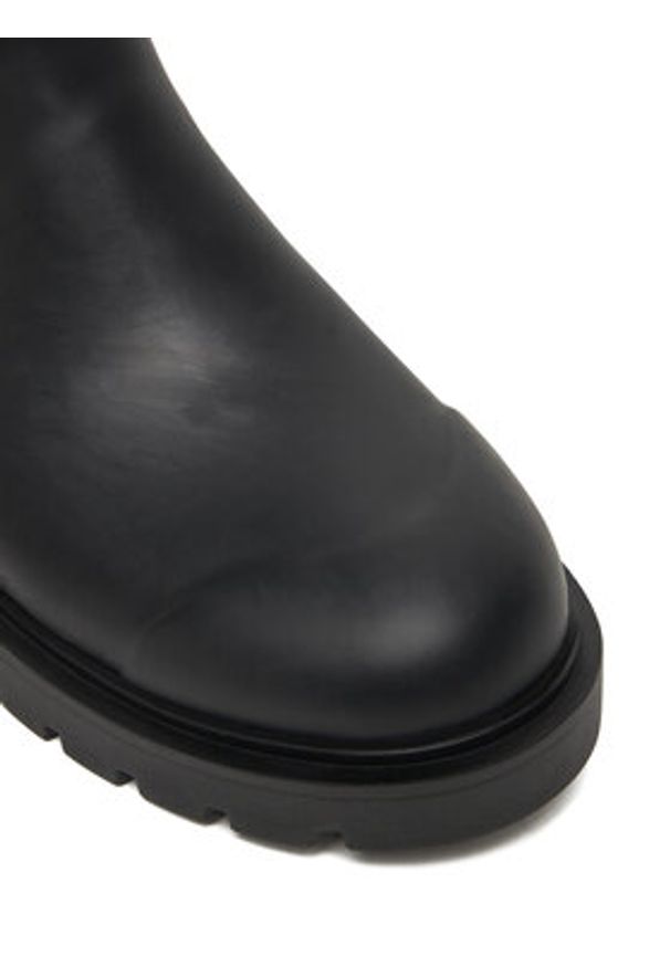 Calvin Klein Jeans Kalosze Mid Rainboot YW0YW02004 Czarny. Kolor: czarny. Materiał: guma