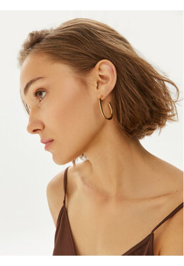 Calvin Klein Kolczyki 35000644 Złoty. Materiał: metalowe. Kolor: złoty