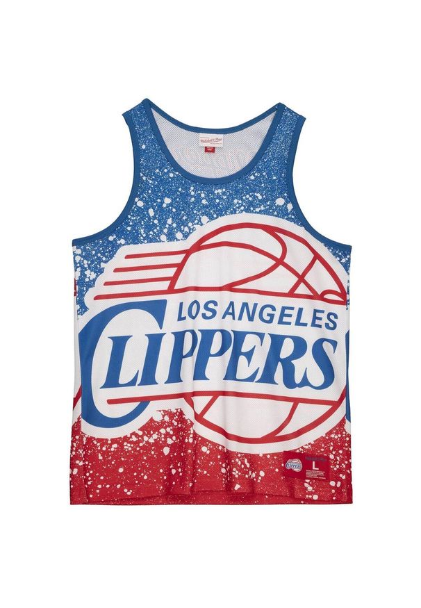 Koszulka bezrękawnik Mitchell & Ness NBA Los Angeles Clippers Tank Top. Kolor: czerwony, niebieski, wielokolorowy. Długość rękawa: bez rękawów