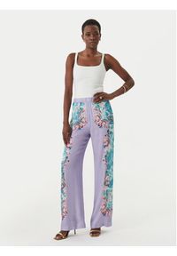 Versace Jeans Couture Spodnie materiałowe 80HAA1P2 NS830 Fioletowy jasny Regular Fit. Kolor: fioletowy. Materiał: wiskoza #5