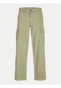Jack & Jones - Jack&Jones Spodnie materiałowe Bill 12269379 Beżowy Wide Leg. Kolor: beżowy. Materiał: bawełna #6