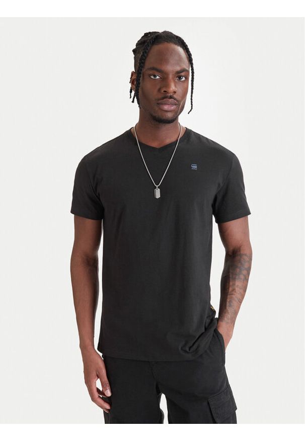 G-Star RAW - G-Star Raw T-Shirt Base-S D16412-336-6484 Czarny Regular Fit. Kolor: czarny. Materiał: bawełna