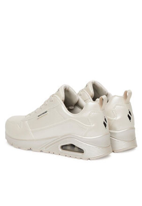 skechers - Skechers Sneakersy Uno - Galactic Gal 177104/OFWT Biały. Kolor: biały. Materiał: skóra
