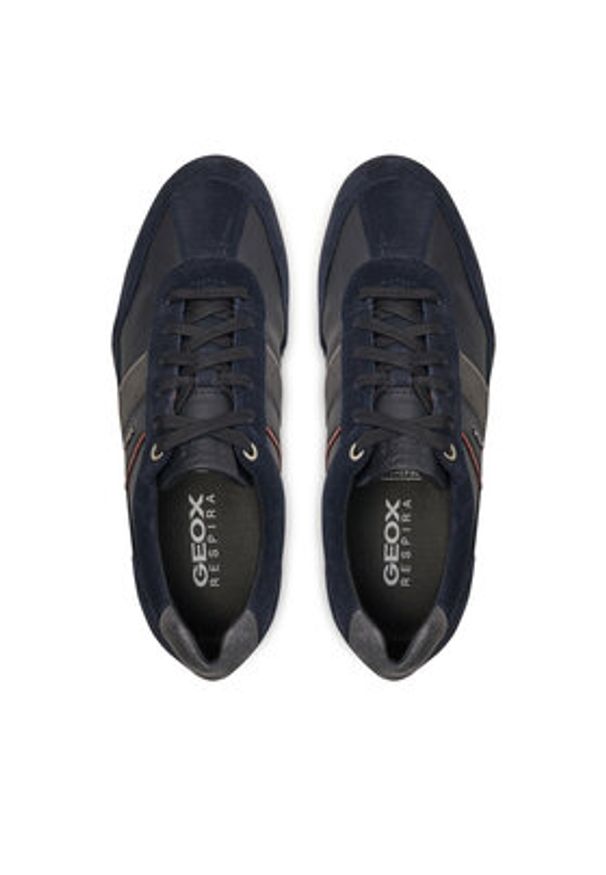 Geox Sneakersy U Wells C U52T5C 022ME CF47J Granatowy. Kolor: niebieski. Materiał: materiał