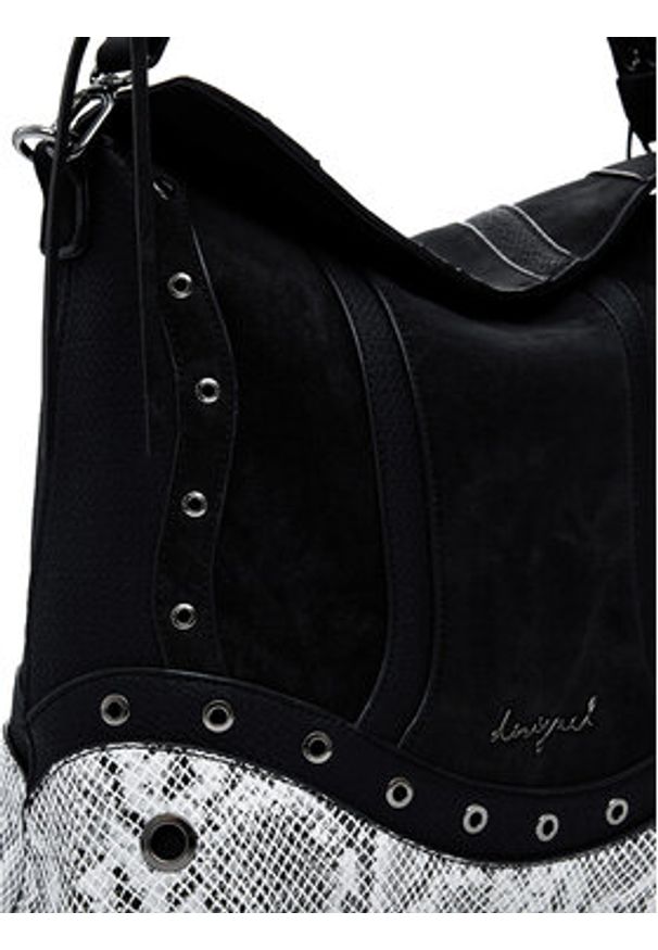 Desigual Plecak 25WAKP11 Czarny. Kolor: czarny. Materiał: skóra