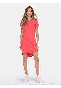 JDY Sukienka codzienna Ivy 15174793 Koralowy Regular Fit. Okazja: na co dzień. Kolor: pomarańczowy. Materiał: bawełna. Typ sukienki: proste. Styl: casual