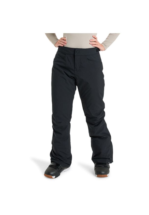 Roxy - Spodnie do sportów zimowych techniczne damskie BACKYARD 10K. Kolor: czarny. Materiał: poliester, materiał. Sezon: zima. Sport: narciarstwo