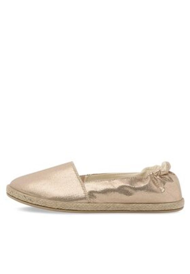 Jenny Fairy Espadryle KAYLA WSK1609-05 Złoty. Kolor: złoty. Materiał: materiał