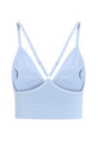 Odlo - Biustonosz damski ODLO Padded Seamless Soft 2.0 Sport Bra. Kolor: niebieski