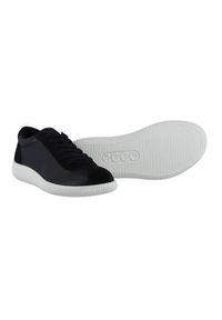 ecco - Buty do chodzenia damskie Ecco Sneaker Soft Zero Leder. Zapięcie: sznurówki. Kolor: czarny. Materiał: skóra. Szerokość cholewki: normalna. Sport: turystyka piesza