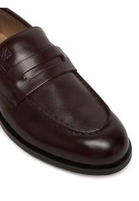 Calvin Klein Półbuty Ess Rubber Penny Loafer Pol Lth HM0HM02025 Brązowy. Kolor: brązowy. Materiał: skóra #6